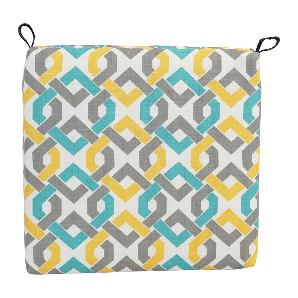20-inch by 19-inch Patterned Outdoor Chair Cushion 93454-1CH-OD-186