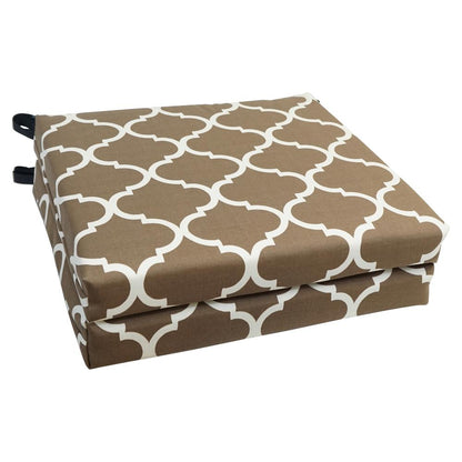 20-inch by 19-inch Patterned Outdoor Chair Cushions (Set of 2)  93454-2CH-OD-160