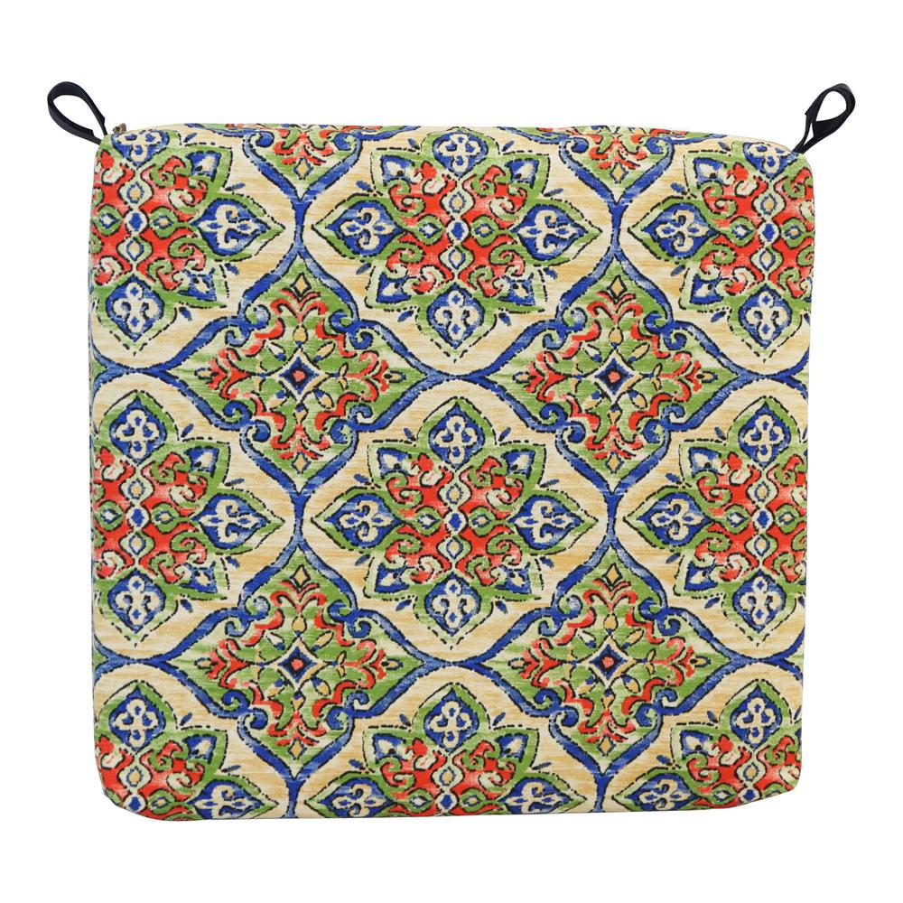 20-inch by 19-inch Patterned Outdoor Chair Cushions (Set of 2)  93454-2CH-OD-189