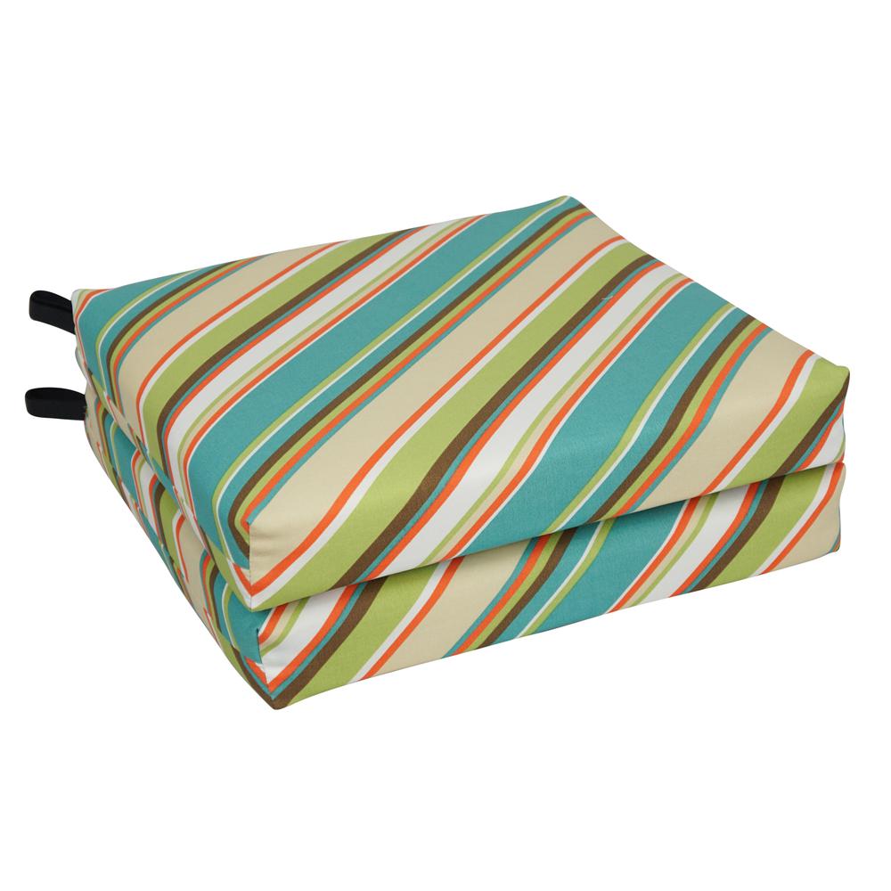 20-inch by 19-inch Patterned Outdoor Chair Cushions (Set of 4)  93454-4CH-OD-103