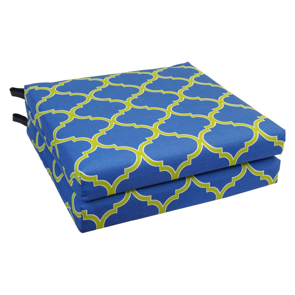 20-inch by 19-inch Patterned Outdoor Chair Cushions (Set of 4)  93454-4CH-OD-150
