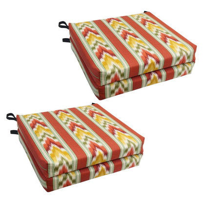 20-inch by 19-inch Patterned Outdoor Chair Cushions (Set of 4)  93454-4CH-OD-162