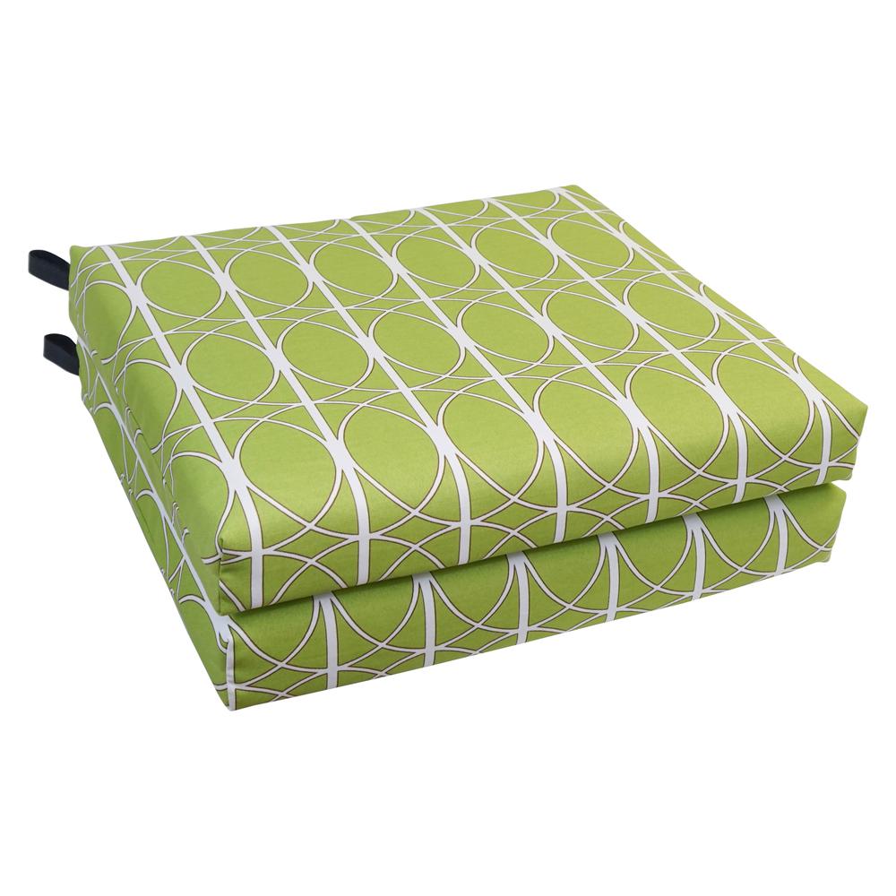 20-inch by 19-inch Patterned Outdoor Chair Cushions (Set of 4)  93454-4CH-OD-169