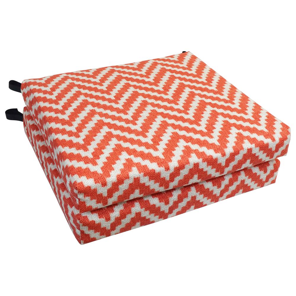 20-inch by 19-inch Patterned Outdoor Chair Cushions (Set of 4)  93454-4CH-OD-199