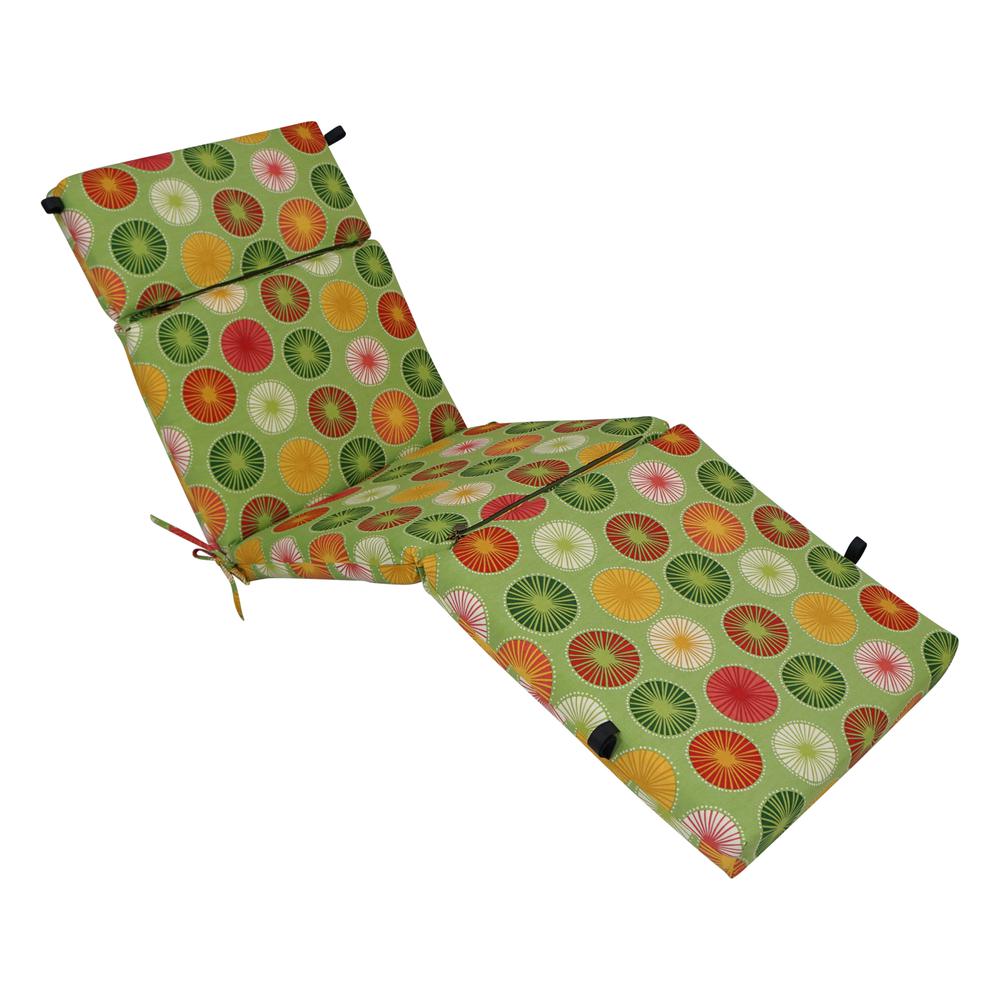 72-inch by 24-inch Polyester Outdoor Chaise Lounge Cushion 93475-OD-127