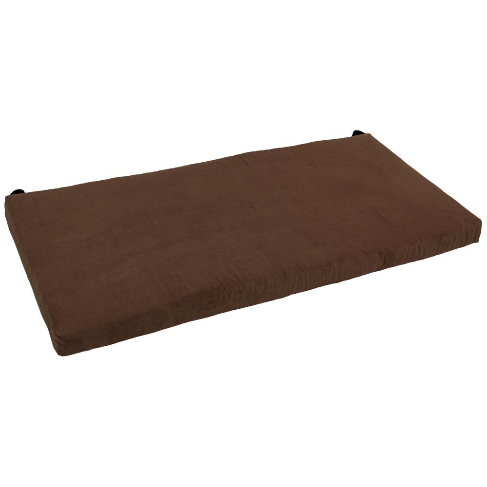 45-inch by 19-inch Solid Microsuede Bench Cushion 945X19-MS-CH