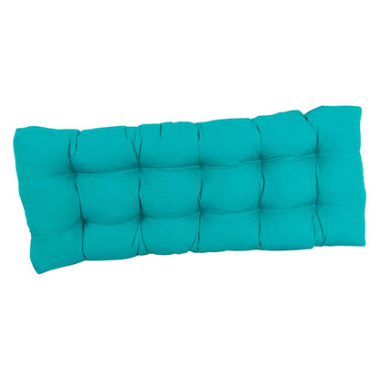 51-inch by 19-inch Tufted Solid Twill Bench Cushion