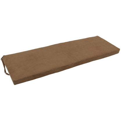 57-inch by 19-inch Solid Microsuede Bench Cushion
