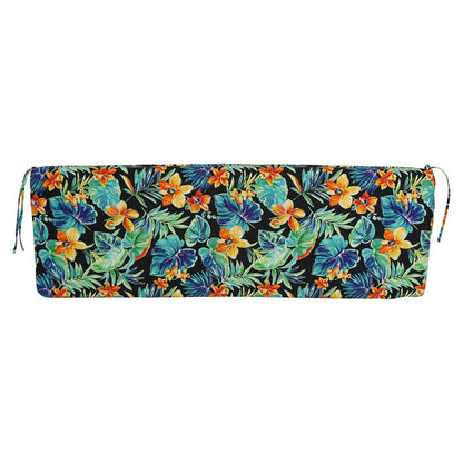 60-inch by 19-inch Patterned Outdoor Spun Polyester Bench Cushion 960X19-REO-62