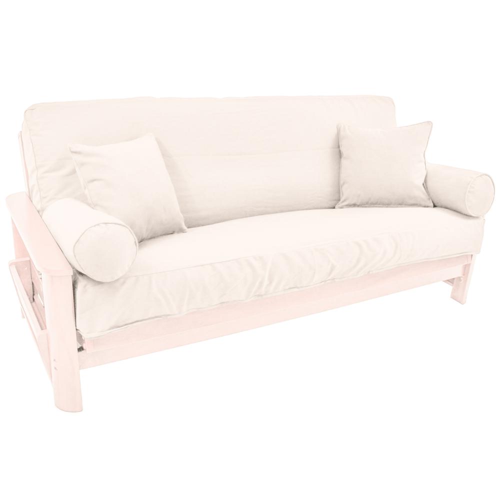 Set of 5 Full Futon Cover Set w/Two 18 inch Pillows and Two Bolsters (Twill Fabric)  9680-CD-TW-EG