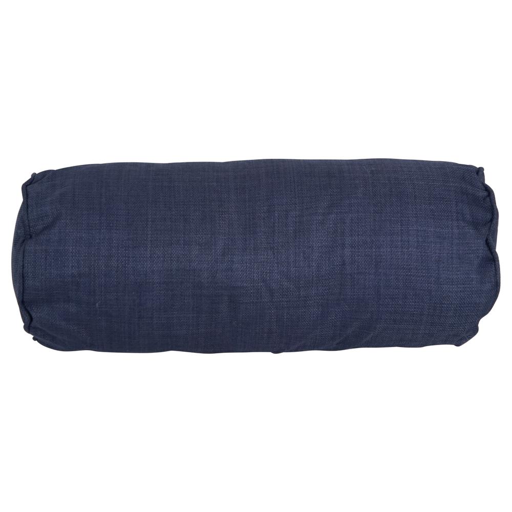 20-inch by 8-inch Double-corded Spun Polyester Bolster Pillows with Inserts (Set of 2) 9814-CD-S2-REO-SOL-05