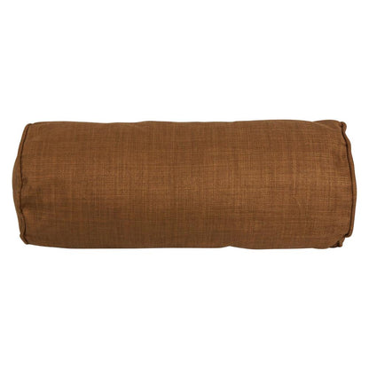 20-inch by 8-inch Double-corded Spun Polyester Bolster Pillows with Inserts (Set of 2) 9814-CD-S2-REO-SOL-09