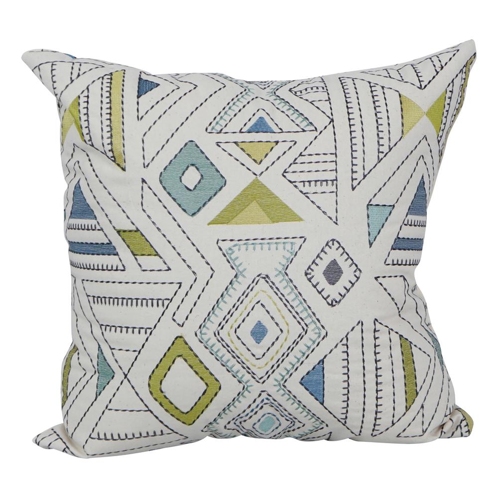 17-inch Jacquard Throw Pillow with Insert 9910-S1-ID-075