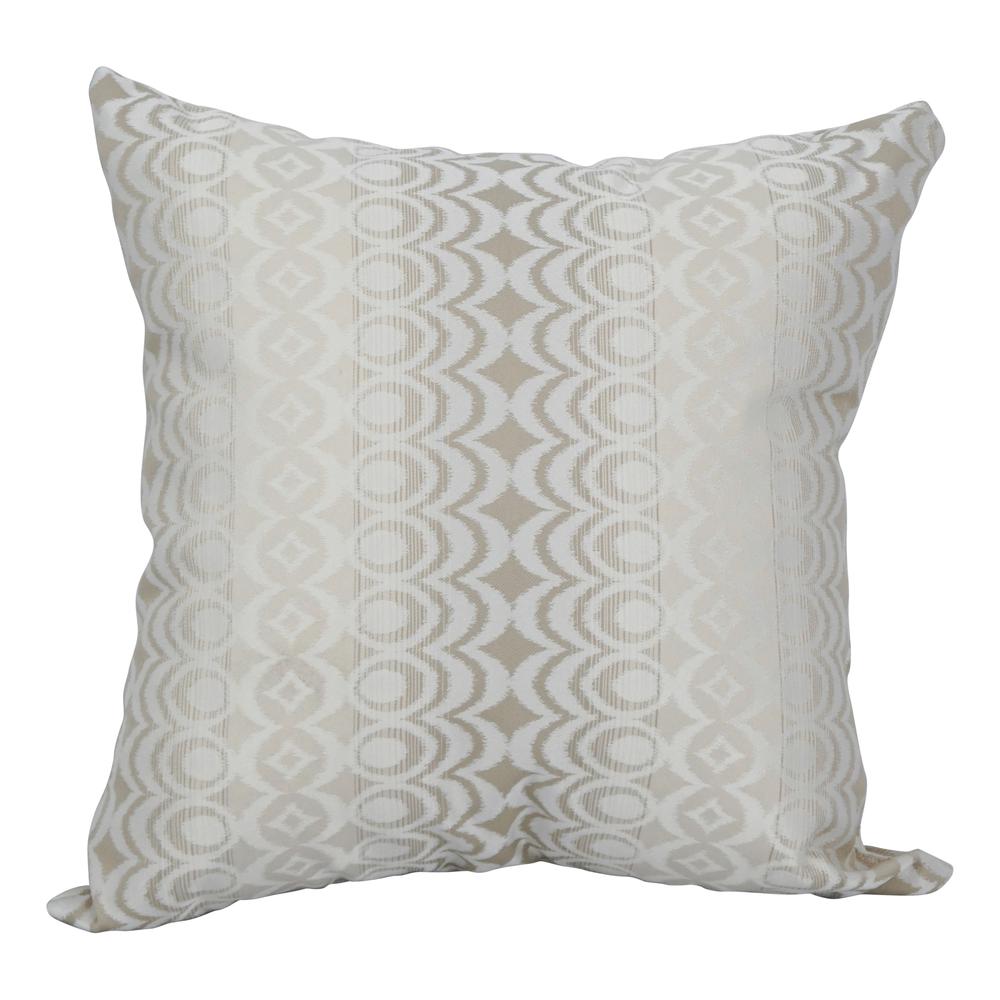 17-inch Jacquard Throw Pillow with Insert 9910-S1-ID-126