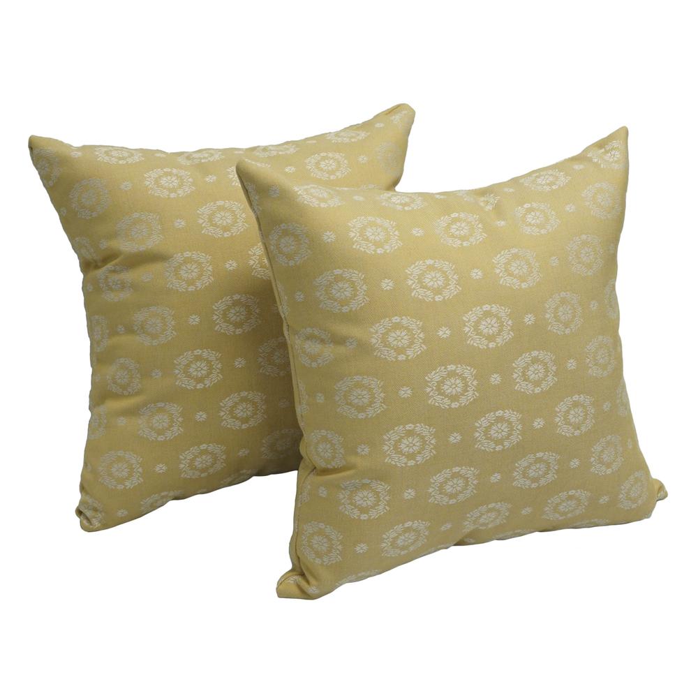 17-inch Jacquard Throw Pillows with Inserts (Set of 2)  9910-S2-ID-021