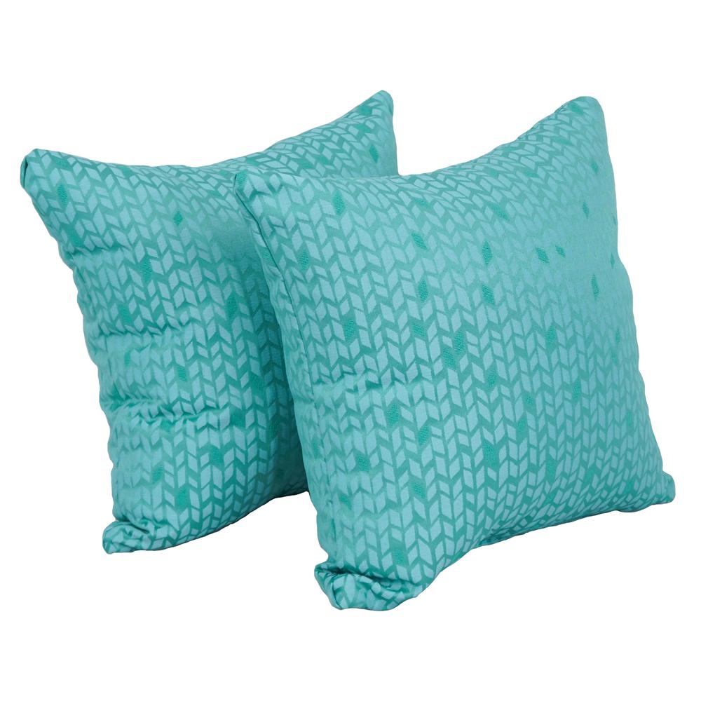 17-inch Jacquard Throw Pillows with Inserts (Set of 2)  9910-S2-ID-080