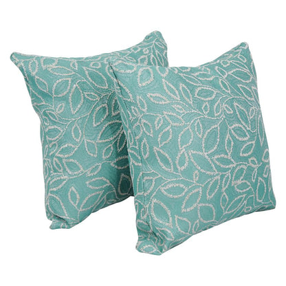 17-inch Jacquard Throw Pillows with Inserts (Set of 2)  9910-S2-ID-095