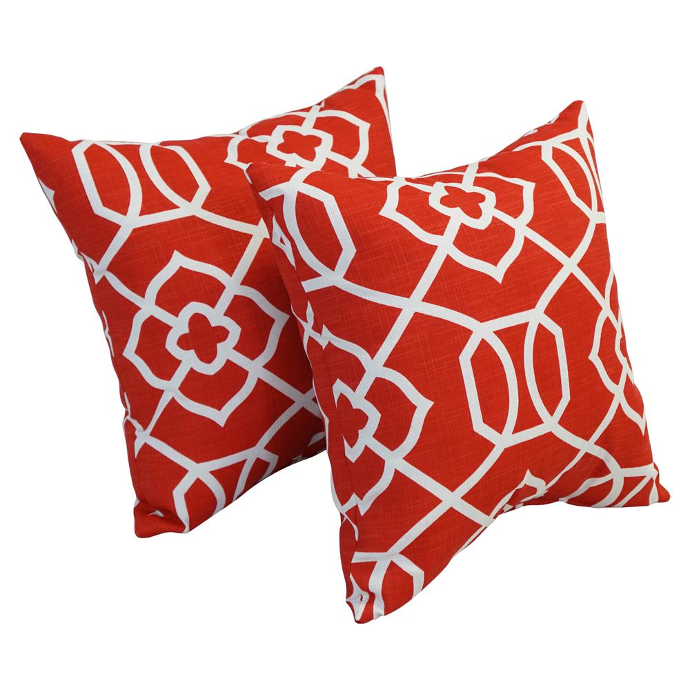 17-inch Square Polyester Outdoor Throw Pillows (Set of 2) 9910-S2-OD-155