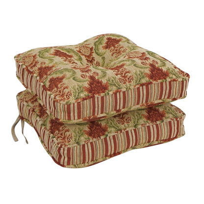 17-inch Premium Tapestry Corded Chair Cushions (Set of 6) CO-917X17CD-S6-COTP-2
