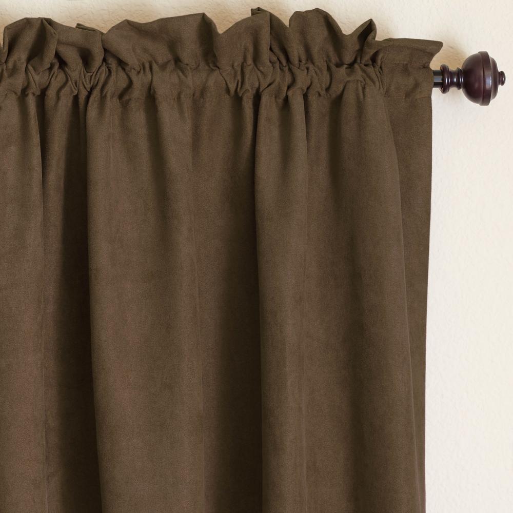 Blazing Needles 84-inch by 52-inch Microsuede Blackout Curtain Panels (Set of 2)