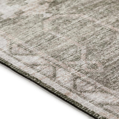 Indoor/Outdoor Sedona SN16 Khaki Washable 8' x 8' Round Rug