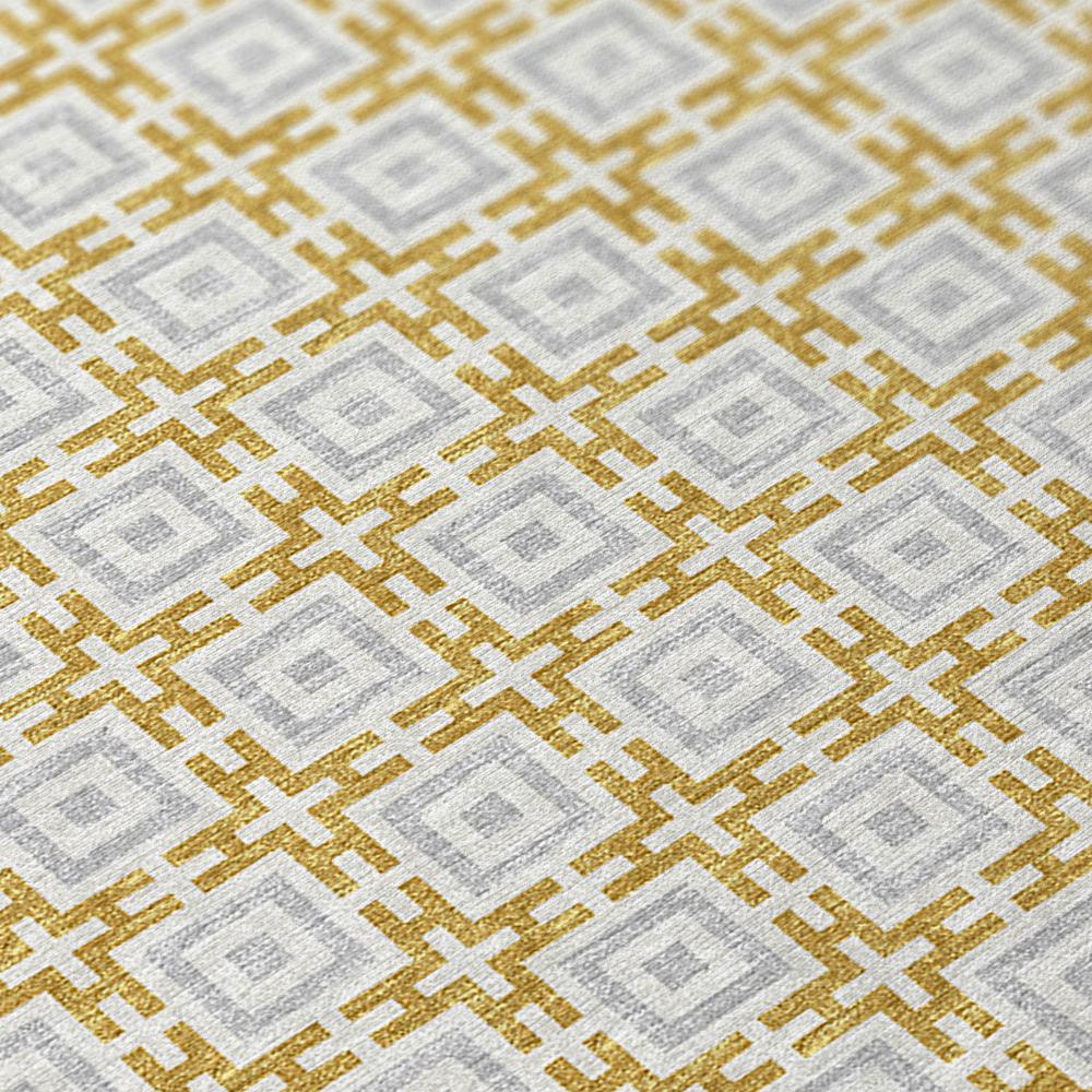 Indoor/Outdoor Marlo MO1 Gold Washable 8' x 10' Rug