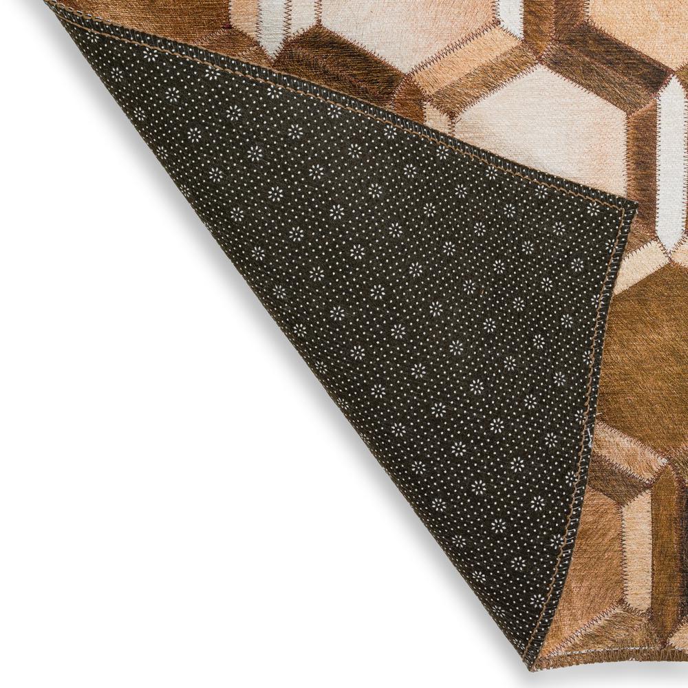 Indoor/Outdoor Durango SS1 Bison Washable 8' x 8' Round Rug
