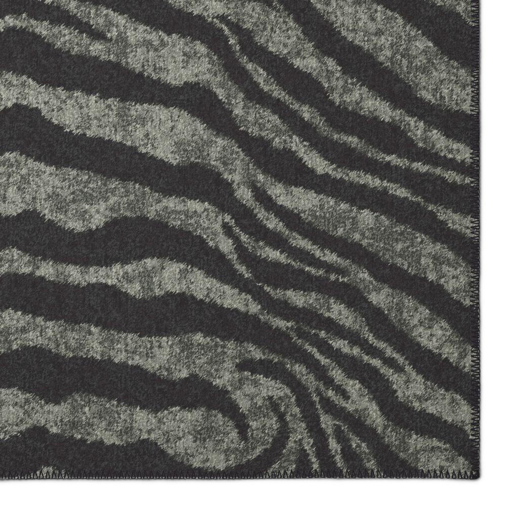Indoor/Outdoor Mali ML1 Midnight Washable 8' x 8' Round Rug
