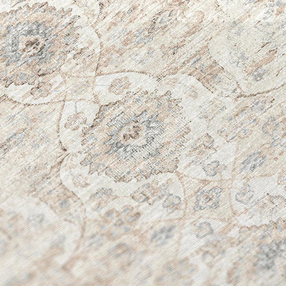Indoor/Outdoor Marbella MB5 Ivory Washable 9' x 12' Rug