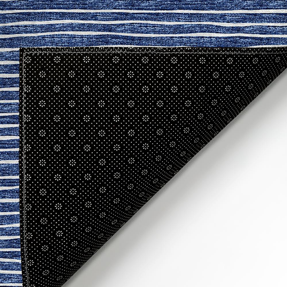 Indoor/Outdoor Laidley LA1 Navy Washable 9' x 12' Rug