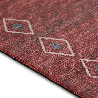 Indoor/Outdoor Sedona SN3 Paprika Washable 9' x 12' Rug