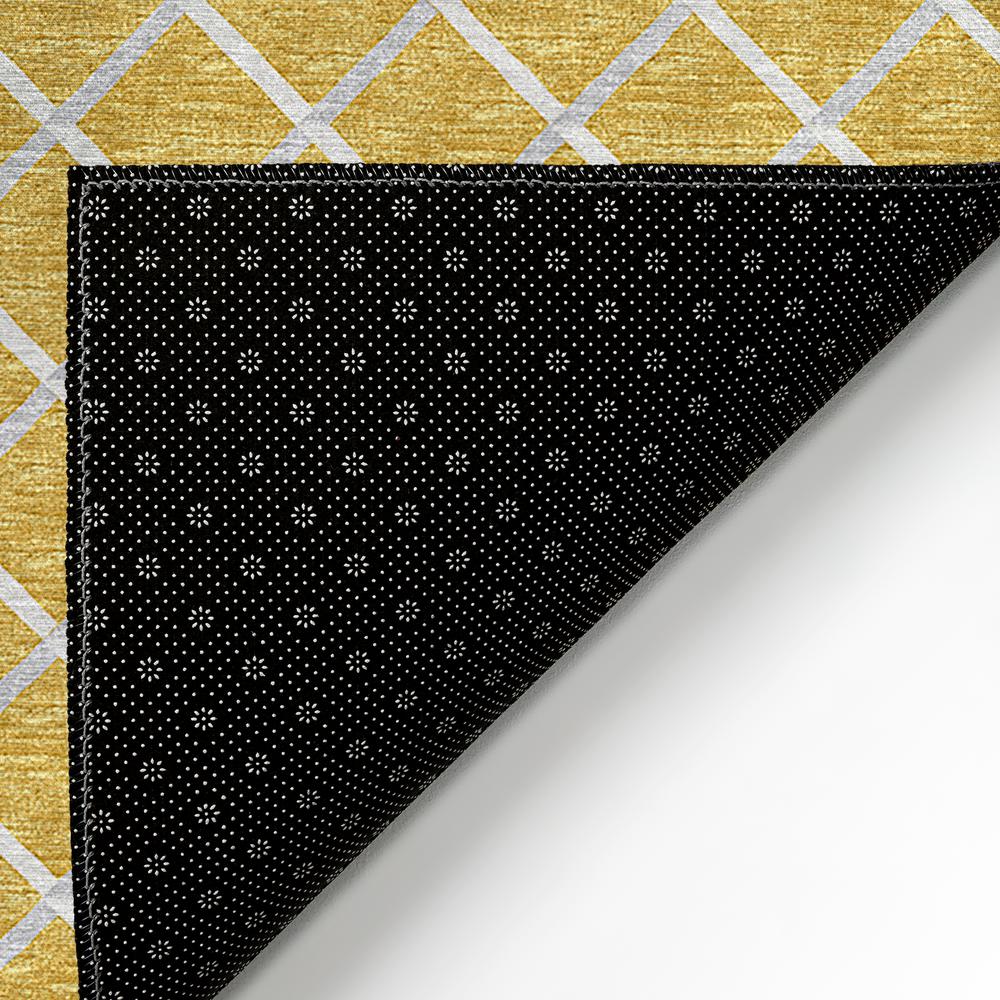 Indoor/Outdoor York YO1 Gold Washable 9' x 12' Rug
