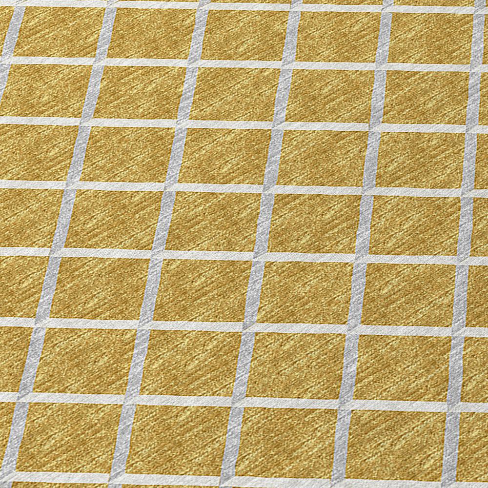 Indoor/Outdoor York YO1 Gold Washable 9' x 12' Rug