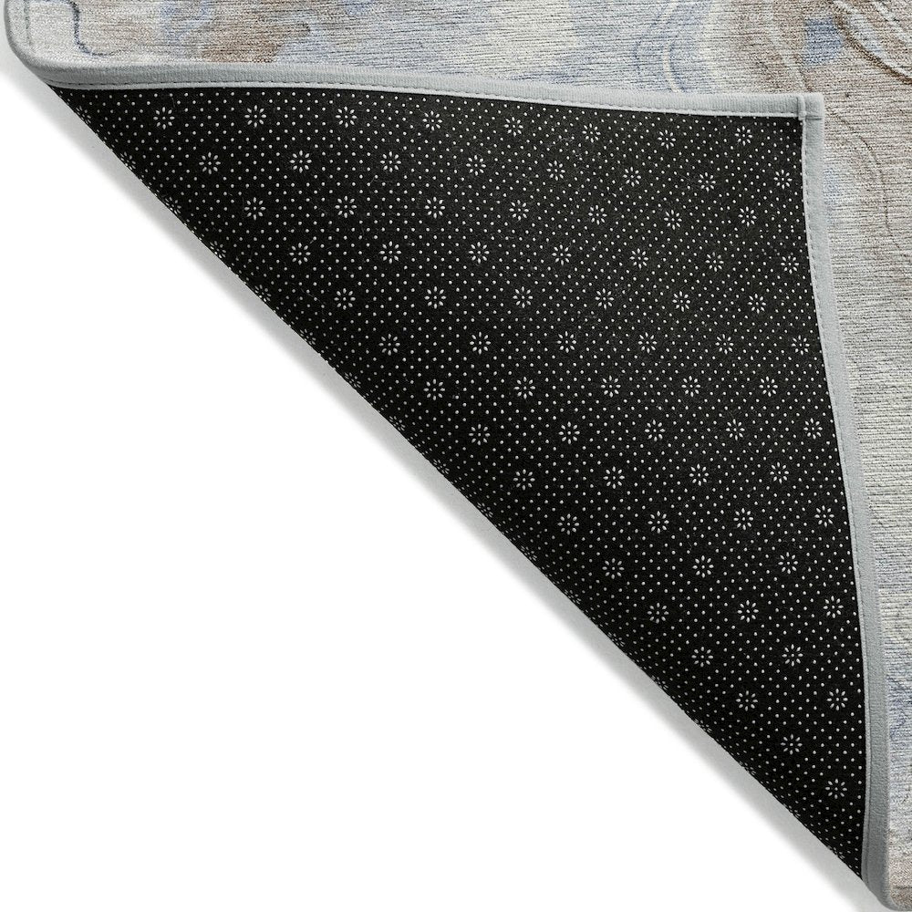 Machine Washable Indoor/Outdoor Chantille Taupe 2'3" x 7'6" Runner Rug