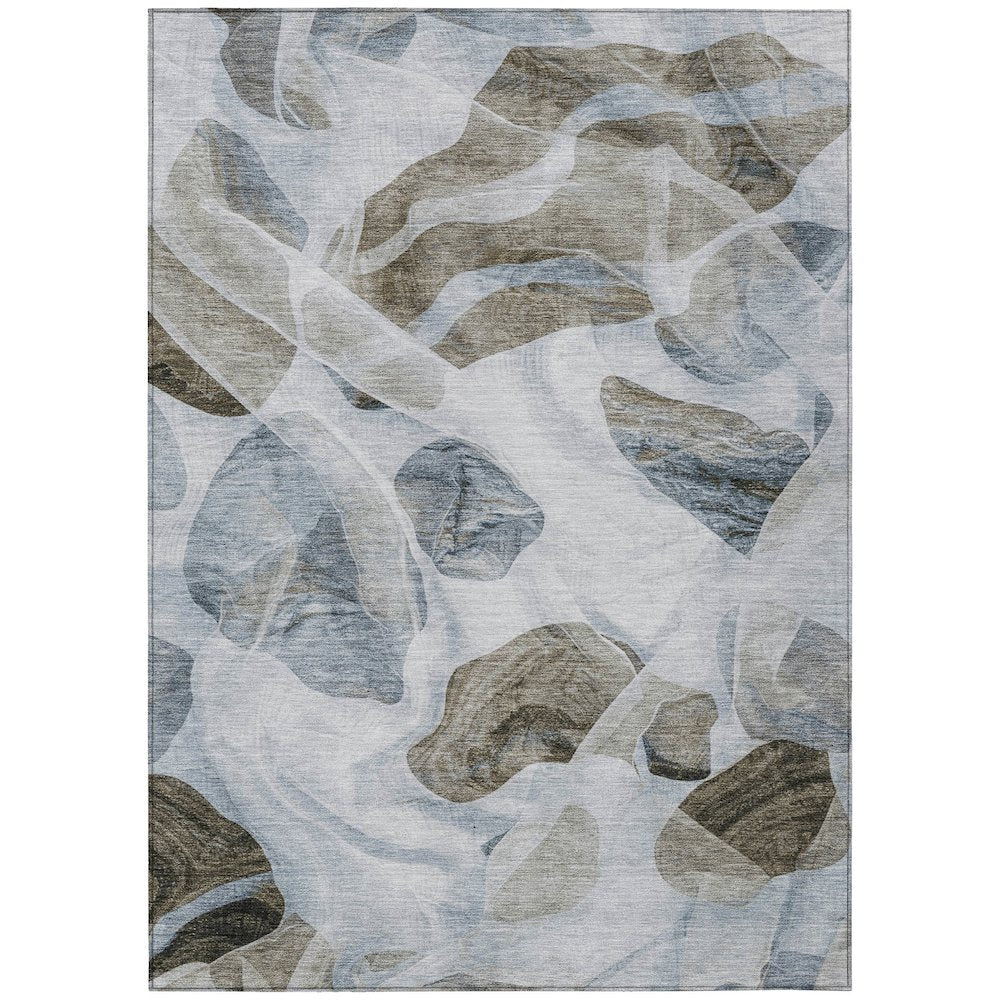 Machine Washable Indoor/Outdoor Chantille Sky 3' x 5' Rug