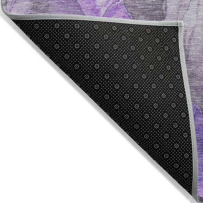 Machine Washable Indoor/Outdoor Chantille Lavender 2'3" x 7'6" Runner Rug
