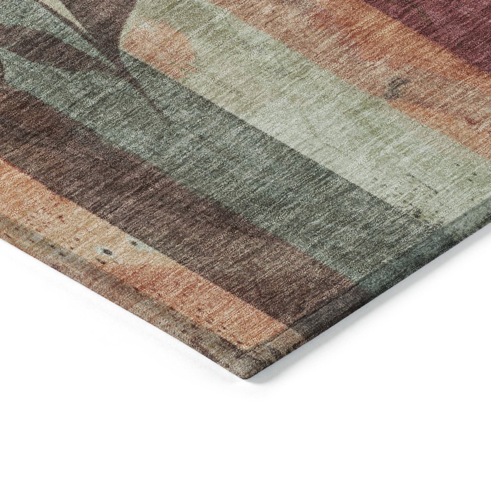 Machine Washable Indoor/Outdoor Chantille Terracotta 2'3" x 7'6" Runner Rug