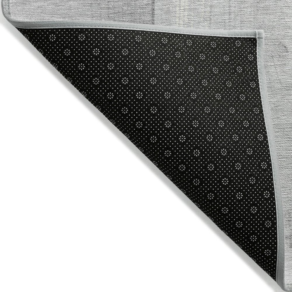 Machine Washable Indoor/Outdoor Chantille Gray 2'3" x 7'6" Runner Rug