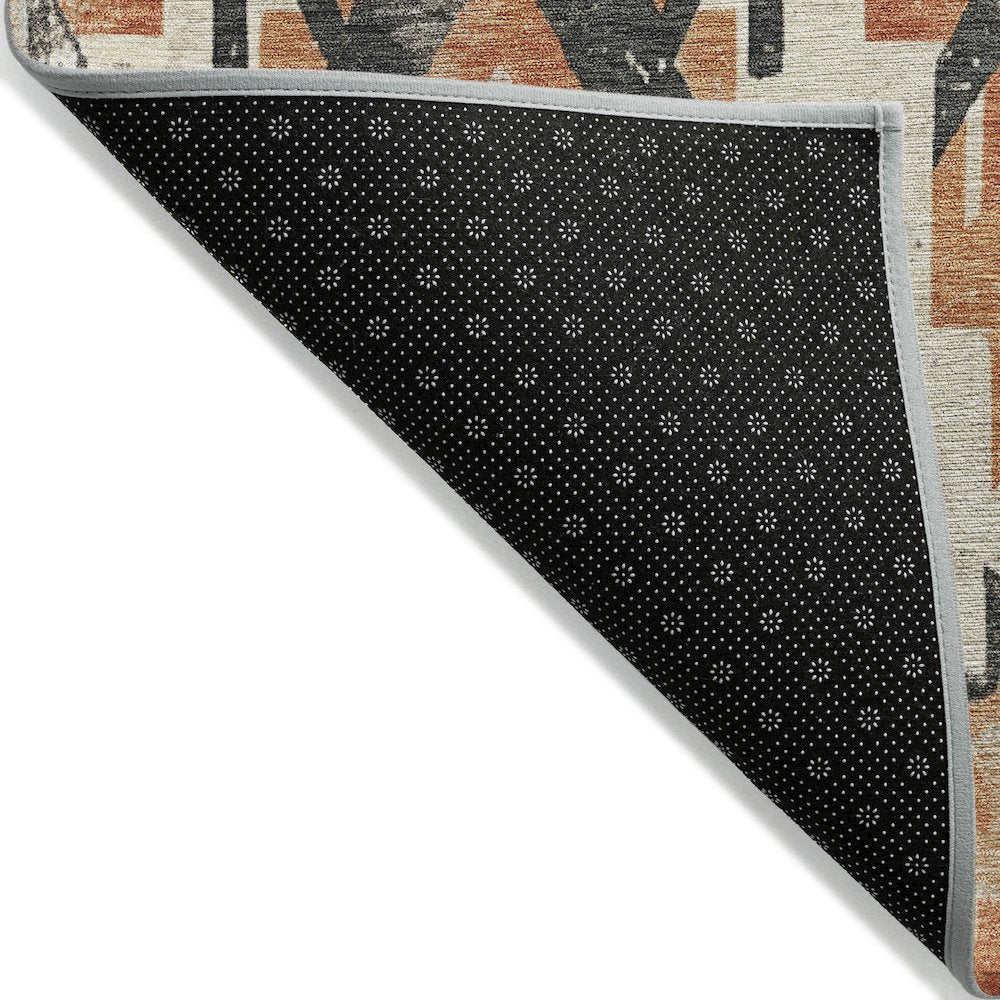 Machine Washable Indoor/Outdoor Chantille Terracotta 2'3" x 7'6" Runner Rug
