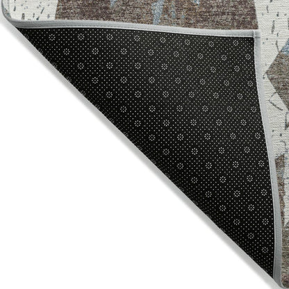 Machine Washable Indoor/Outdoor Chantille Brown 2'3" x 7'6" Runner Rug