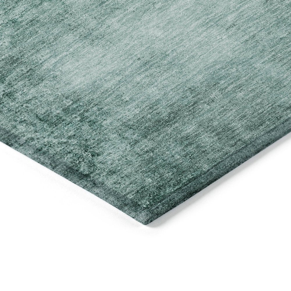 Machine Washable Indoor/Outdoor Chantille Teal 2'3" x 7'6" Runner Rug