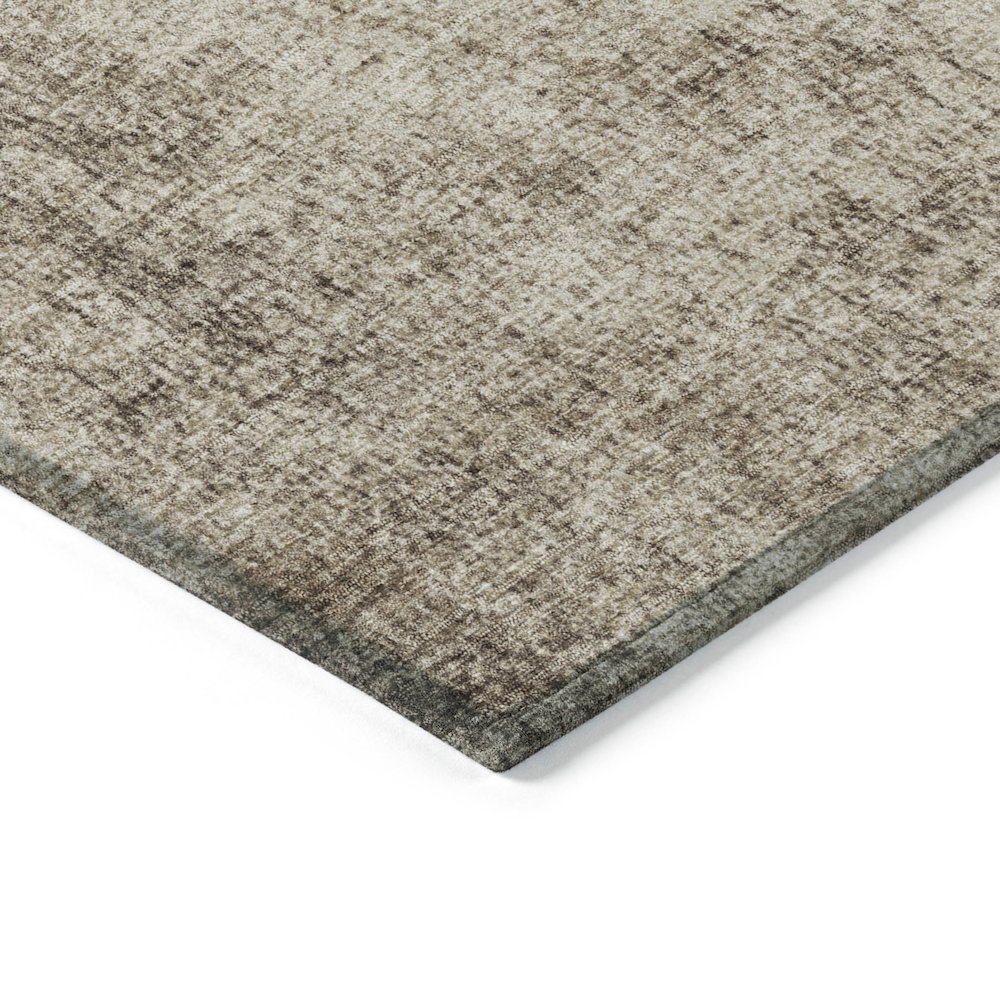 Machine Washable Indoor/Outdoor Chantille Taupe 2'3" x 7'6" Runner Rug