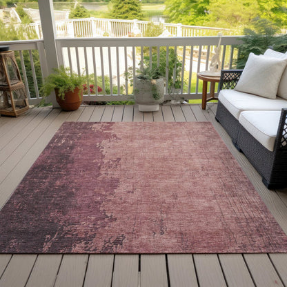 Machine Washable Indoor/Outdoor Chantille Coral 3' x 5' Rug