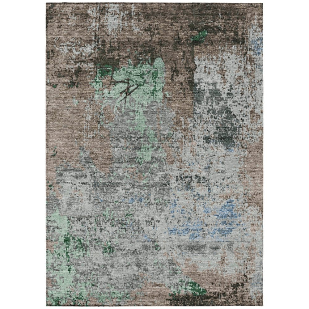 Machine Washable Indoor/Outdoor Chantille Taupe 3' x 5' Rug