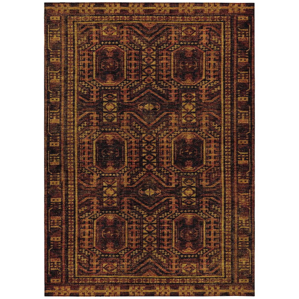 Machine Washable Indoor/Outdoor Chantille Paprika 3' x 5' Rug