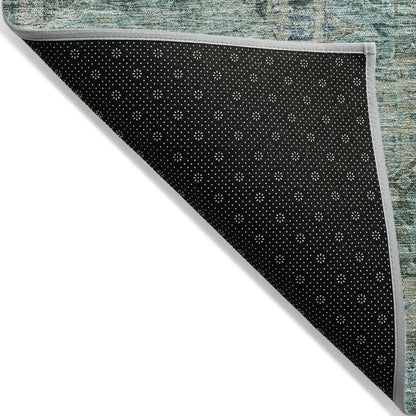 Machine Washable Indoor/Outdoor Chantille Sage 2'3" x 7'6" Runner Rug