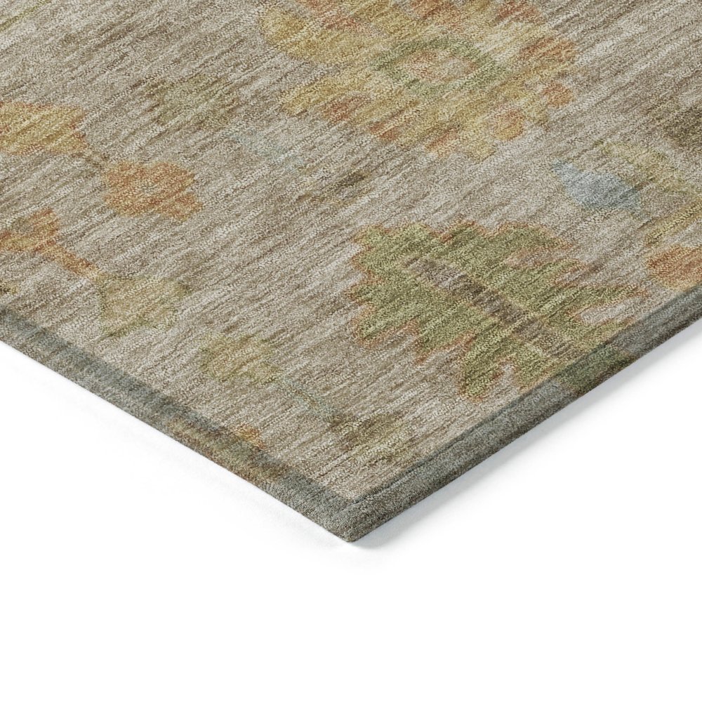 Machine Washable Indoor/Outdoor Chantille Beige 2'3" x 7'6" Runner Rug