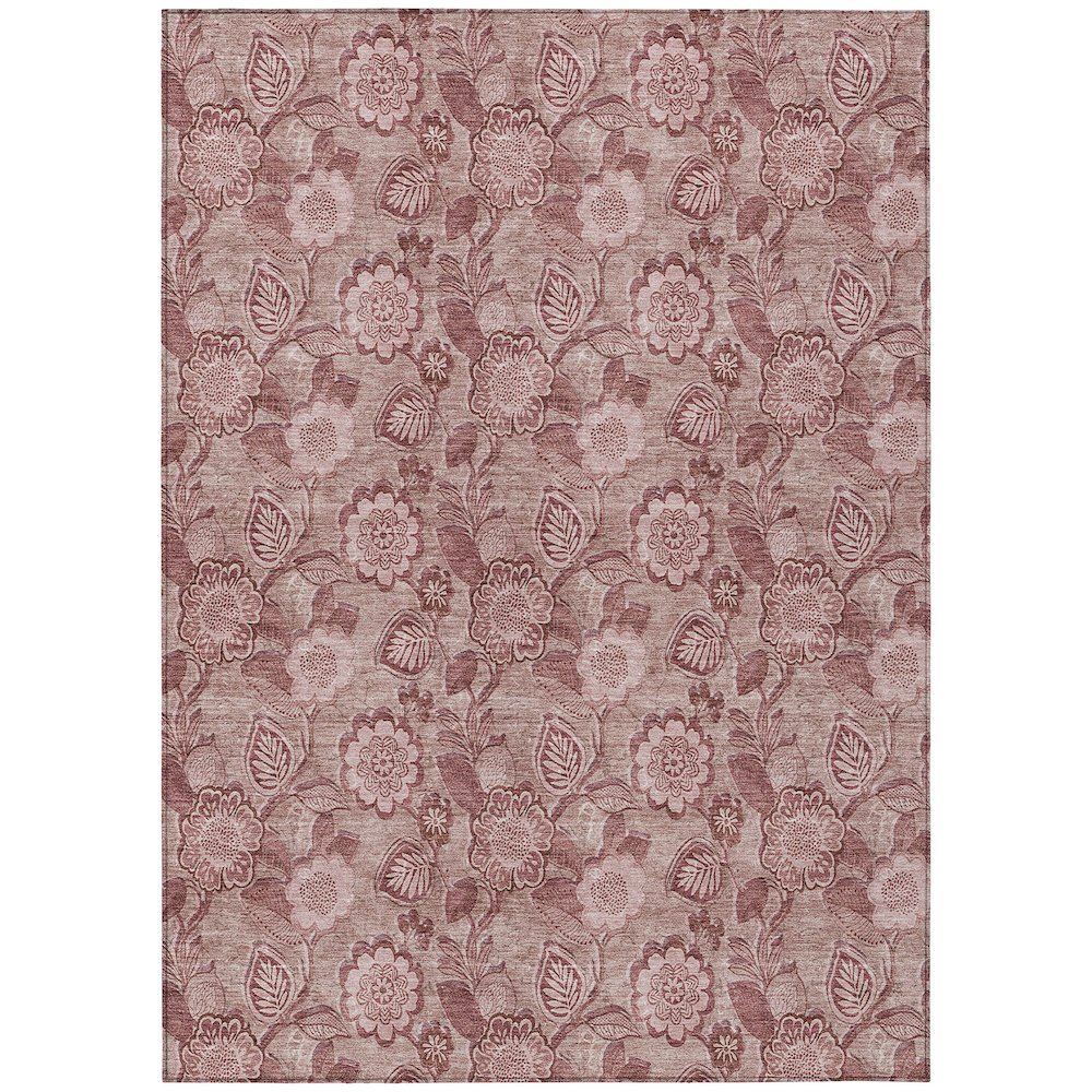 Machine Washable Indoor/Outdoor Chantille Blush 3' x 5' Rug