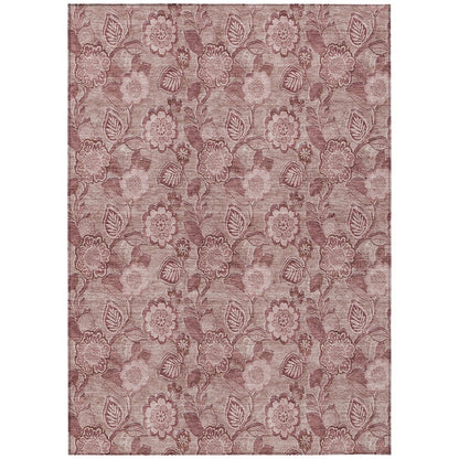 Machine Washable Indoor/Outdoor Chantille Blush 3' x 5' Rug