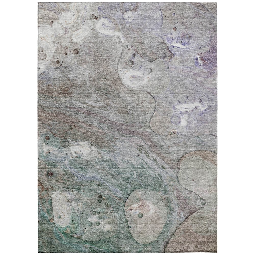 Machine Washable Indoor/Outdoor Chantille Khaki 3' x 5' Rug